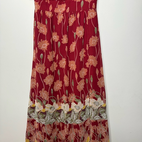 Madewell Red Floral Maxi Dress - Picture 7 of 13